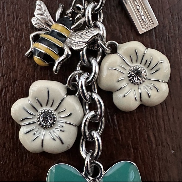 Coach Spring Pave Mix Keychain Fob 92248 - Picture 4 of 10